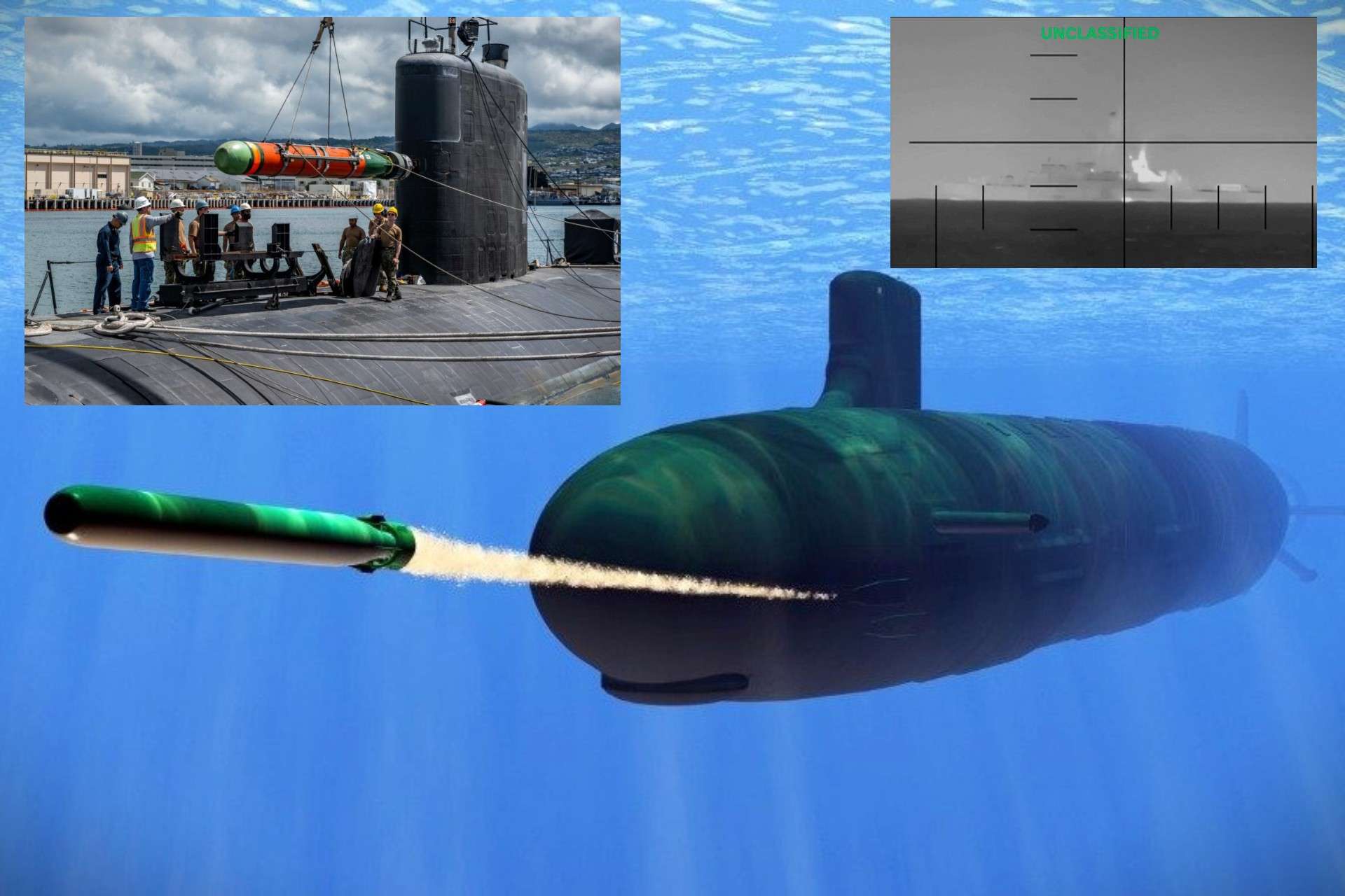 A U.S. Navy fast attack submarine sank an Iranian combatant vessel in the Indian Ocean with a single Mk 48 heavyweight torpedo, marking the first confirmed wartime sinking of an enemy warship by a U.S. submarine since World War II (Picture Source: U.S. Navy / U.S. Department of War / Lockheed Martin)
