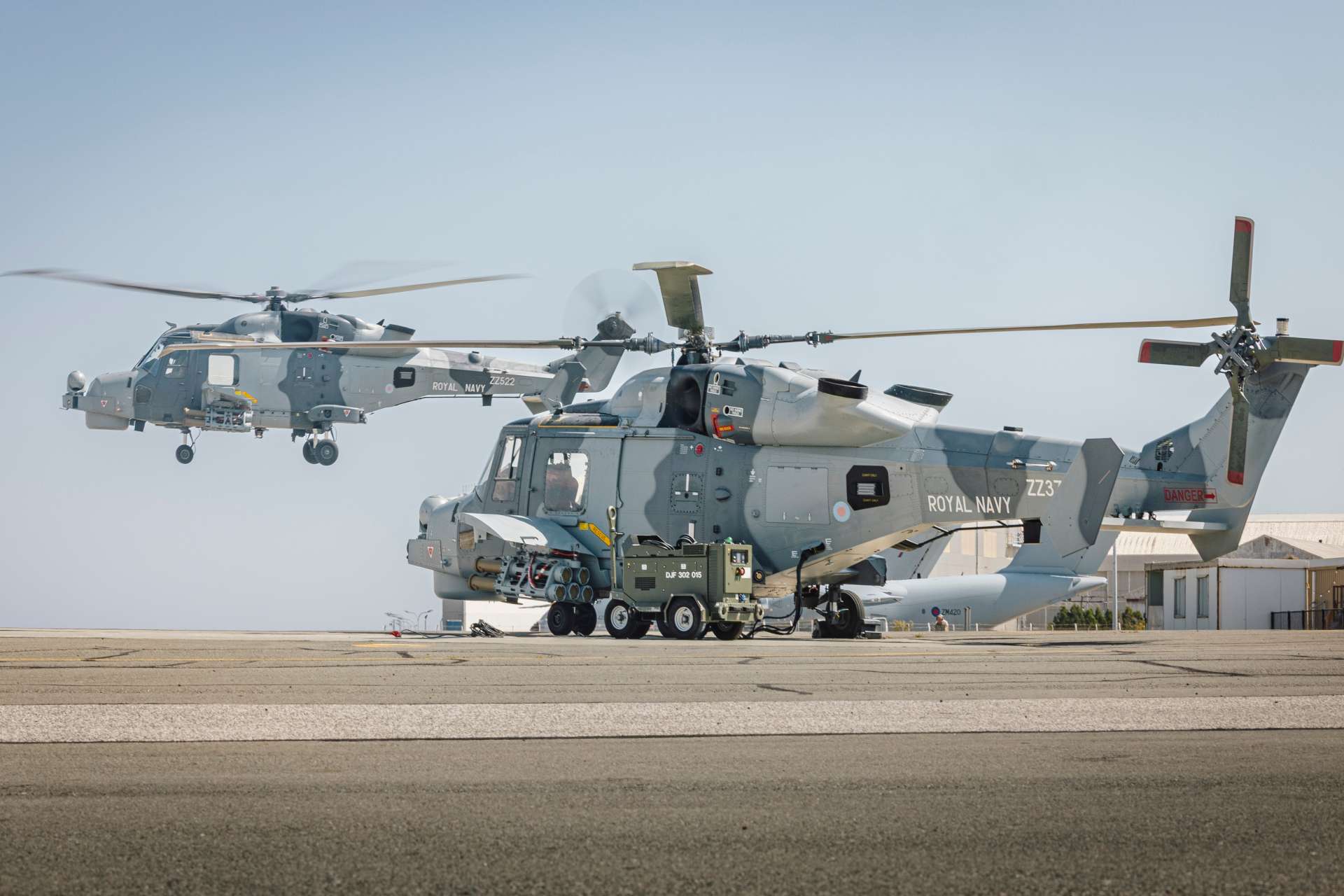 Royal Navy Merlin and Wildcat helicopters strengthen UK air defence by adding airborne surveillance, counter-UAS detection and precision strike capability to protect RAF Akrotiri and allied forces against growing drone threats (Picture source: UK MoD).