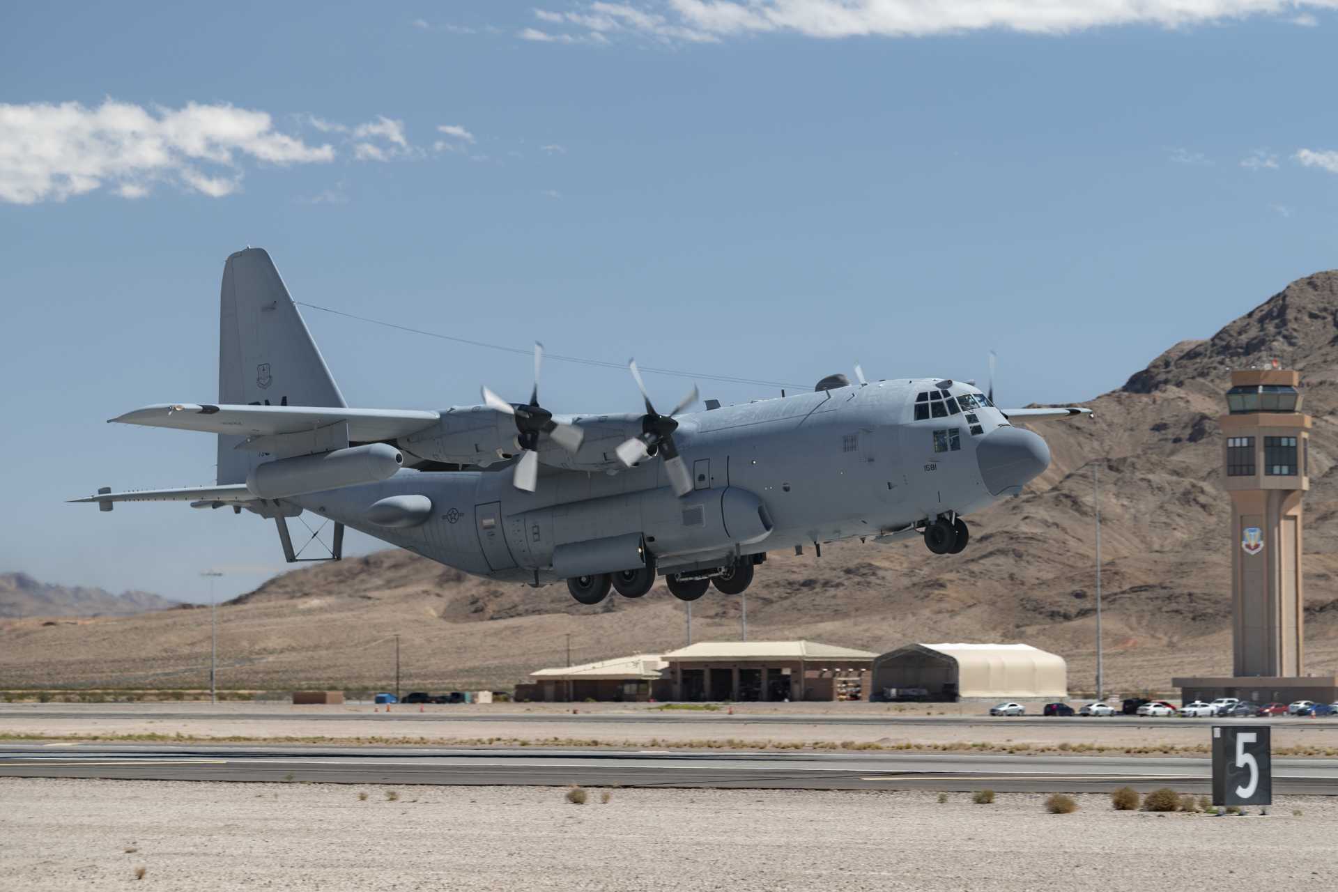 The EC-130H Compass Call is capable of jamming radio communications, data links, and other electronic signals used by hostile forces to coordinate operations, reducing the ability of opposing forces to organize defensive responses or direct units across the battlefield. (Picture source: US Air Force)