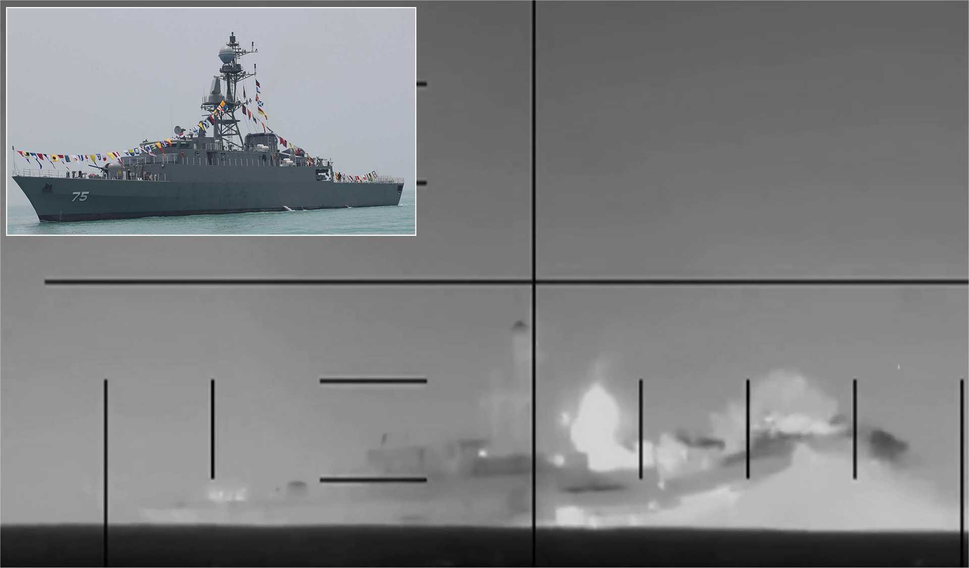 The confirmation by Pete Hegseth of the US submarine attack on the Iranian frigate IRIS Dena marks the first time a US submarine has sunk a warship with a torpedo in combat since World War II. (Picture source: US DoW and Iranian MoD)