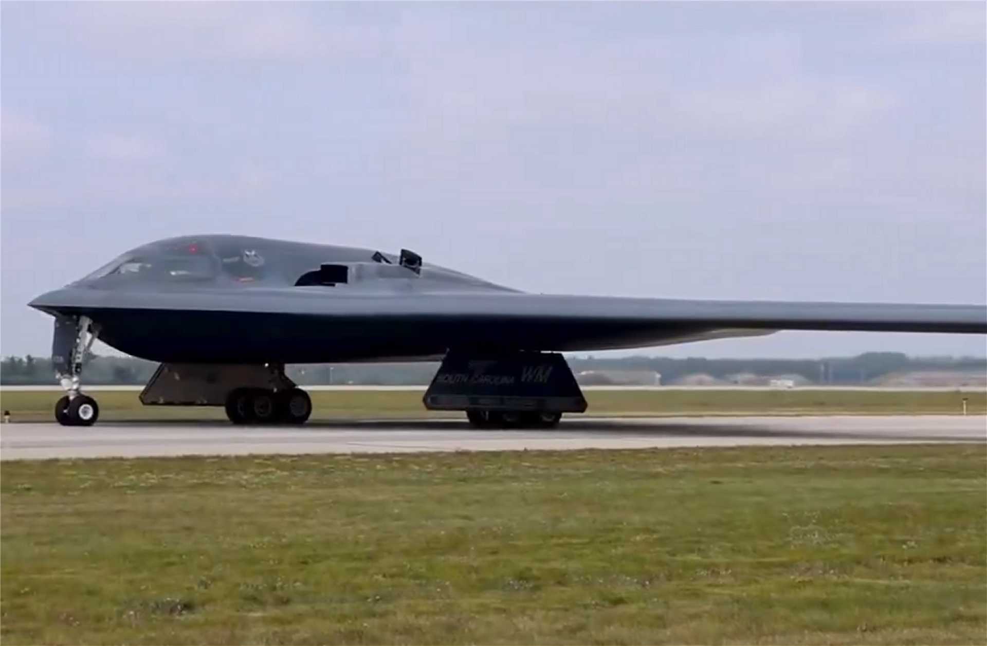 U.S. Air Force B-2 Spirit stealth bomber demonstrates deep strike capability during Operation Epic Fury, penetrating advanced air defenses to deliver precision bunker penetrating munitions against hardened targets in Iran.