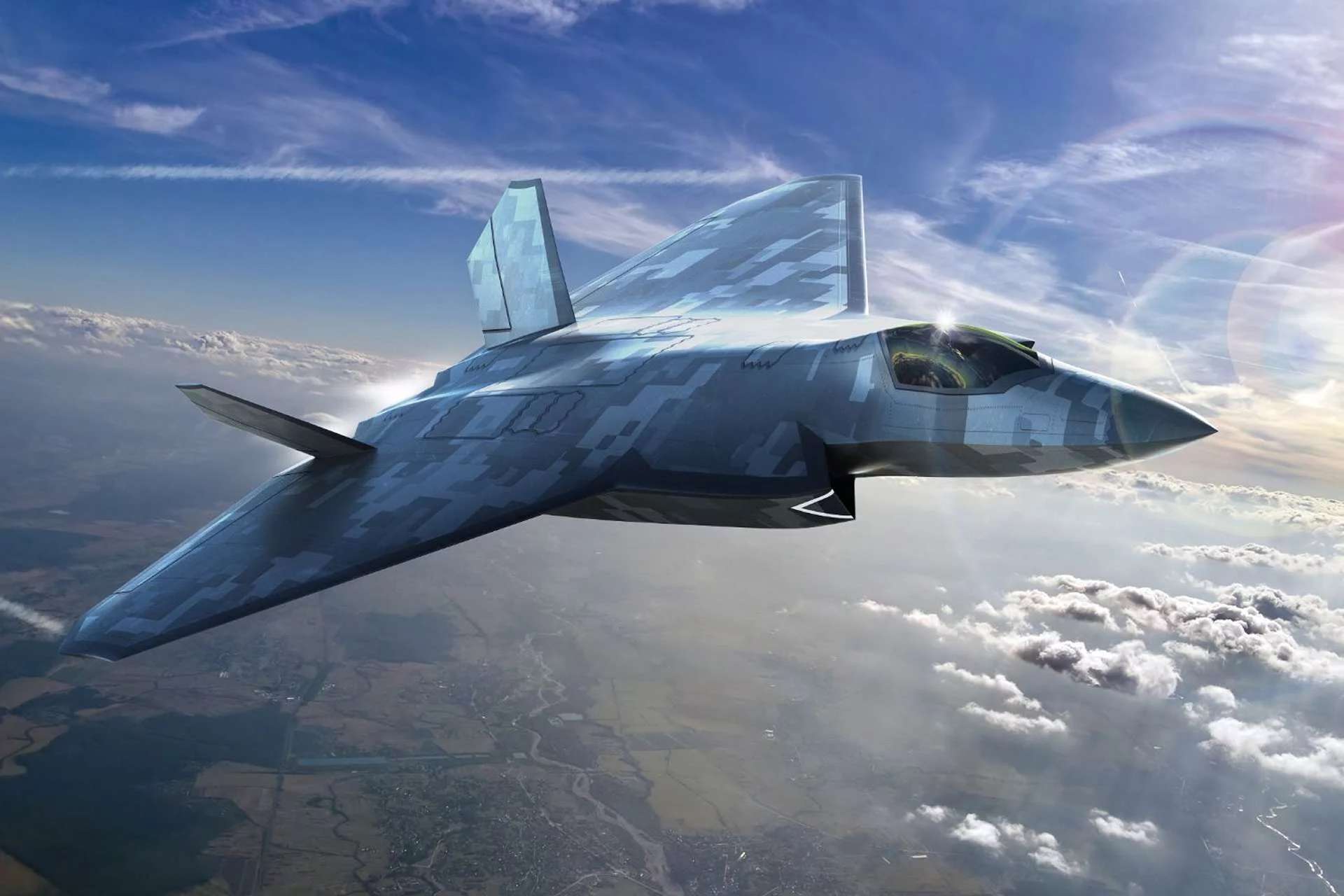 Life-size GCAP stealth fighter mock-up displayed at the 2024 Farnborough Airshow, as the UK prepares an estimated &pound;6 billion funding package to move the joint UK-Japan-Italy combat aircraft program into full design and development (Picture source: Edgewing).