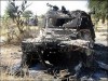 Tchad armée tchadienne véhicule blindé à roues de ransport de troupe photo . Un véhicule blindé Tchadien a été détruit durant une bataille avec des rebelles à Abou Goulem, à 90 km à l'est de la région de Abeche. Le chef des services de renseignements Tchadien accuse le Soudan d'armer les rebelles qui ce sont battus avec les troupes gouvernementales, durant les combatsd plusieurs véhicules blindés ont été détruits et des soldats tués