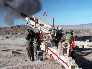 M198 M-198 howitzer gun United States pictures US Army technical data sheet identification Description caractéristiques photos images canon obusier armée américaine Etats-Unis