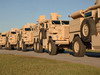 Cougar HE 6x6 MRAP Mine Protected patrol wheeled armoured armored vehicle force Protection Inc véhicule blindé à roues à protection contre les charges explosives et les mines US Army armée américaine US Marines Corps Cougar 6x6 HE picture photo image