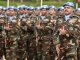 Soldiers from Sri Lanka&#039;s UN peacekeeping force attend their passing out parade in Colombo&#039;s suburb of Panagoda