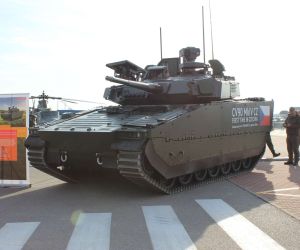BAE Systems Hägglunds has publicly presented the Czech Army’s CV9030 MkIV infantry fighting vehicle in its Czech-specific configuration for the first time in the Czech Republic at Future Forces 2026 in Prague (Picture Source: Army Recognition Group)