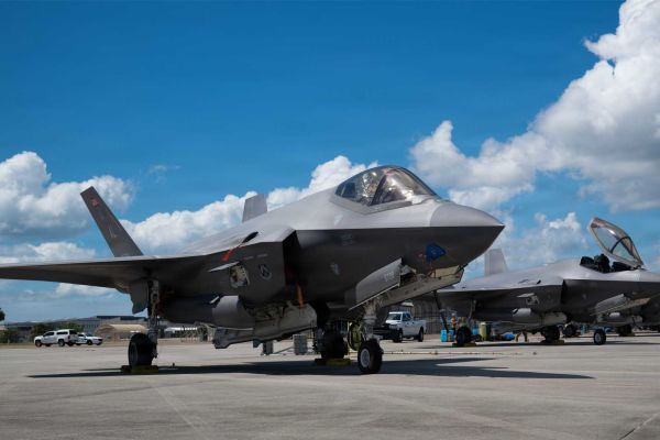 U.S. F-35 Lightning II on the ground as the Pentagon expands sustainment capacity to improve readiness and support dispersed operations from land bases and maritime sites.