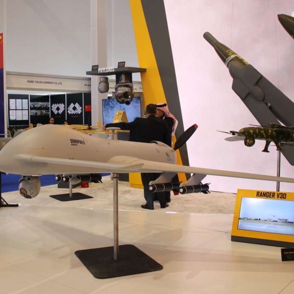Pakistan used the World Defense Show in Riyadh to unveil the Shahpar-II Block II unmanned aircraft, presenting it as a domestically developed MALE platform that combines persistent surveillance with an integrated strike capability (Picture Source: Army Recognition Group)