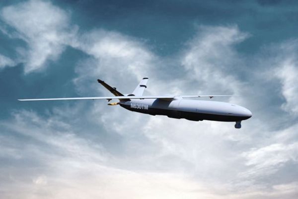 Ideal Aerosmith has unveiled its Troublemaker Group 3 UAS designed for long-range attritable strike ISR and mass operations with more than 10 hours of endurance and a range exceeding 750 nautical miles (Picture Source: Ideal Aerosmith)