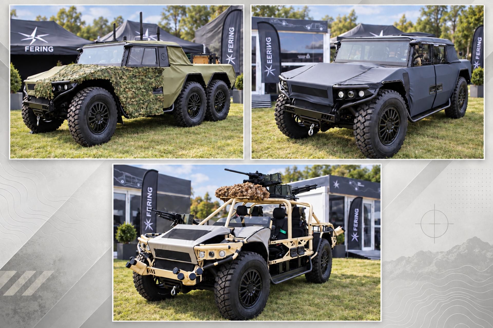 Fering’s Pioneer family introduces an ultra-long-range hybrid military vehicle concept designed to combine extreme endurance, silent electric mobility, and onboard power generation for dispersed operations (Picture Source: Army Recognition Group)