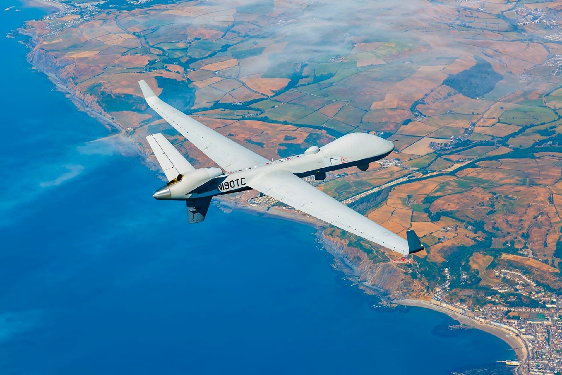 The U.S. Coast Guard is adding four long-range MQ-9B drones to extend persistent surveillance across U.S. maritime approaches, borders and critical infrastructure (Picture Source: General Atomics)
