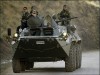 Turkish BTR-80 wheeled armoured vehicle personnel carrier picture. Turkish soldiers patrol in an armoured vehicle BTR-80 in southeastern Turkey, October 2007. Turkey made good on its threat to strike Kurdish rebels in northern Iraq Saturday, saying it inflicted "heavy losses" on the armed separatist movement PKK with cross-border airstrikes and artillery