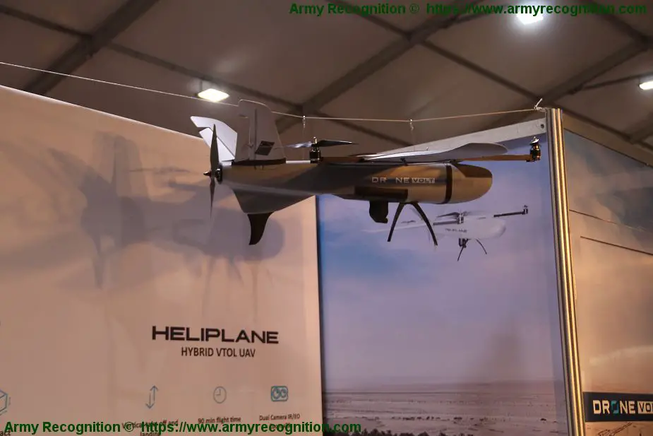 Drone Volt Heliplane multirotor with fixed drone wing ShieldAfrica 2019 Abidjan Cote Ivoire 925 001