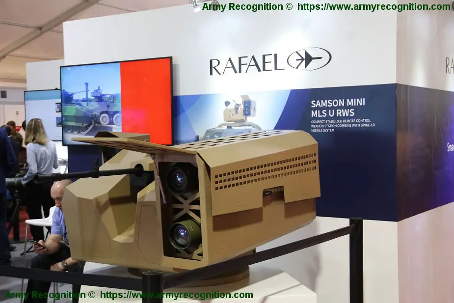 Rafael promotes Samson remotely operated dual weapons station ShieldAfrica 2019 905 001