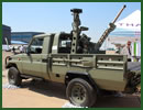 At AAD 2014, Thales South Africa showcases its automated mortar weapons platform Scorpion mounted on a light tactical vehicle Toyota Land Cruiser 4x4 pickup chassis. The system is fully designed and developped by Thales South Africa for the African Market. 