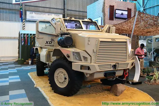 Springbuck XD MRAP DCD 4x4 armoured vehicle at AAD 2016 South Africa 001