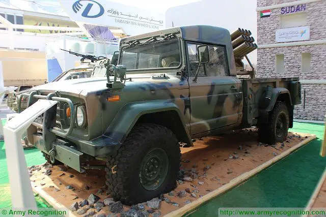 The Taka is light MLRS (Multiple Launch Rocket System) based on a a modified South Korean produced 4x4 light truck KIA. 