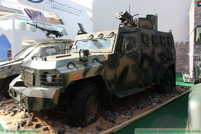 The Sarsar-2 is 4x4 armoured reconnaissance vehicle based on a modified 1.2 ton South Korean KIA light truck chassis, but fitted with armour to provide protection against firing of small arms and shell splinters. 