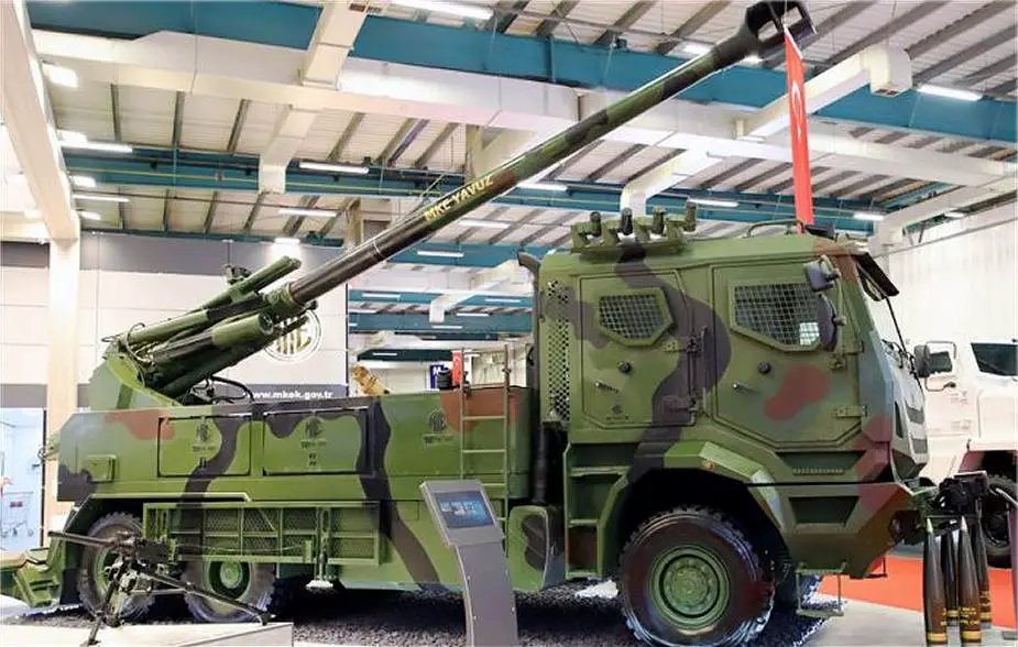 Yavuz MKE 155mm Turkey most modern 6x6 self propelled howitzers analysis 925 001