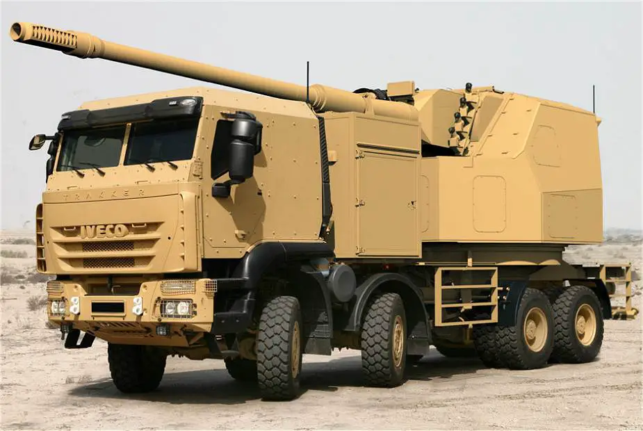 Artillery Gun Module KMW IVECO Truck most modern 8x8 self propelled howitzers analysis 925 001