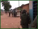 French soldiers from the Sangaris operation in Central African Republic are deployed with the FOMAC (Central African Multinational Force) forces in the city of Bangui to restore the security and protect the population. French troops have exchanged fire with former rebels in the Central African Republic's capital Bangui as they sought to disarm fighters following violence in which hundreds have been killed. 