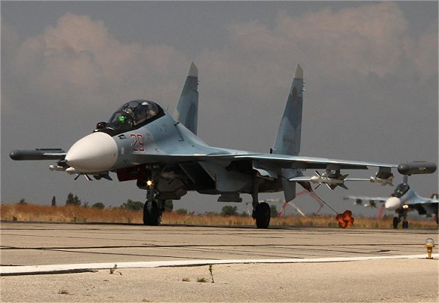 The Sukhoi Su-30 SU-30M (NATO code Flanker-C) is a twin-engine fighter aircraft developed by Russia's Sukhoi Aviation Corporation. It is a multirole fighter for all-weather, air-to-air and air-to-surface deep interdiction missions