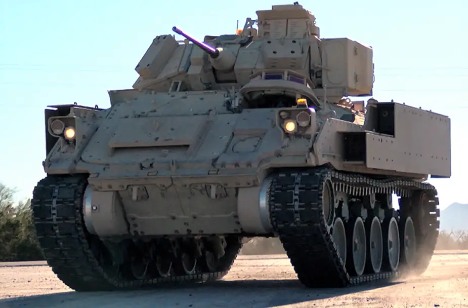 U.S. Army testing Bradley IFV with upgraded suspension system