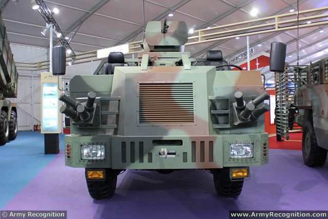At the 10th International Aviation & Aerospace Exhibition, on the booth of Poly Technology, China Defense Industry unveils the 15P, a new high-maneuverability fire assault vehicle equipped with a 105mm howitzer mounted at the rear of 4x4 light truck chassis. 