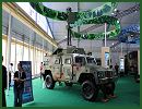 At the China International Aviation & Aerospace Exhibition 2014 (AirShow China), Chinese Defense Company Poly Technology presents a new high accuracy artillery electro-optical reconnaissance and command system vehicle, named PL02.