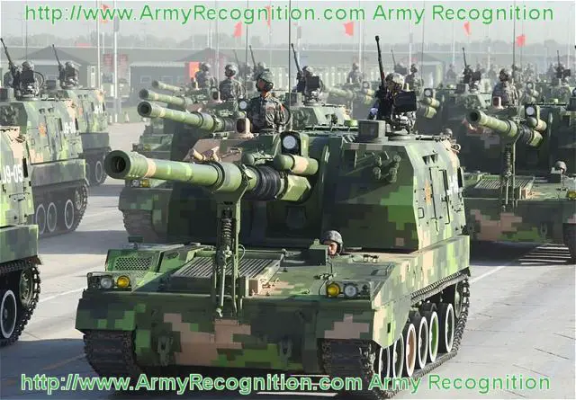 PLZ-05 PLZ05 155mm self-propelled howitzer technical data sheet specifications information description intelligence pictures photos images China Chinese army identification tracked armoured vehicle combat military