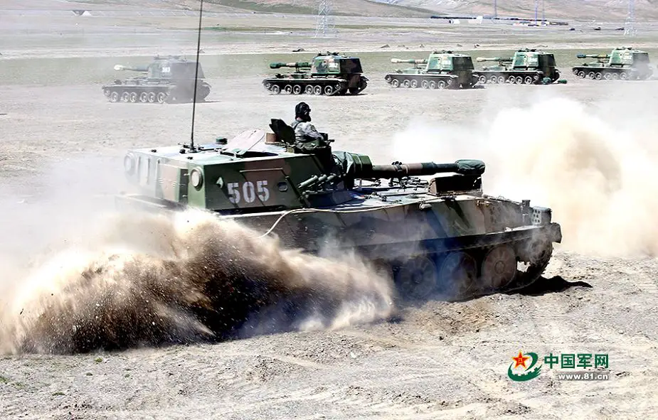 PLZ89 Type 89 122mm tracked self propelled howitzer China Chinese army defense industry Internet 925 002