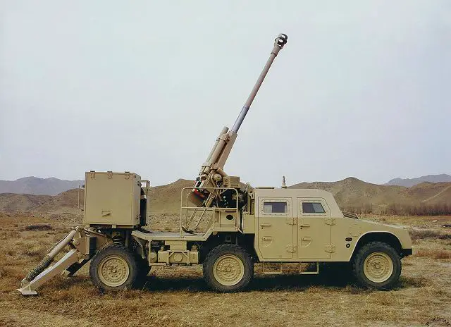 SH5 wheeled self-propelled howitzer 105mm technical data sheet specifications information description intelligence pictures photos images PLA China Chinese army identification defense industry military technology