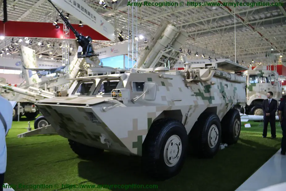 SM4 120mm wheeled 6x6 self propelled mortar carrier NORINCO China Chinese defense industry 925 001