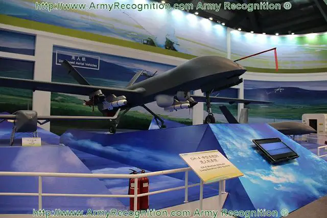 Chinese aviation defence industry launches the CH-4 medium altitude long endurance (MALE) unmanned aerial vehicle (UAV) at the 9th AirShow China in Zhuhai, demonstrates China’s efforts in designing and manufacturing of new generation of UAV. There are two variants, the CH-4A and the CH-4B.