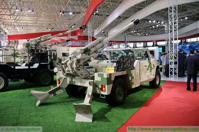 In the field of artillery systems, the Chinese Defense Company NORINCO presents its new SH9, a 120mm howitzer/mortar mounted on a Dong Feng 4x4 light tactical vehicle at Zhuhai AirShow China 2016.