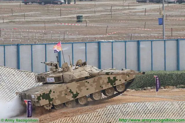 VT4 main battle tank at Zhuhai AirShow China 2016 ground mobility demonstration