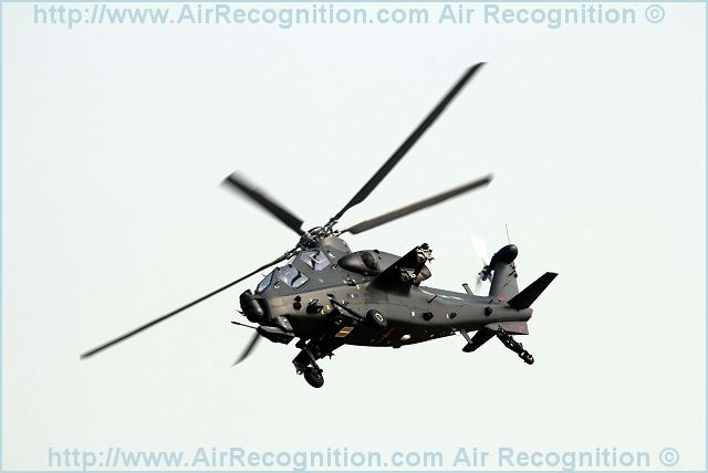 Z-10 WZ-10 attack fighting helicopter technical data sheet specifications intelligence description information identification pictures photos images video CAIC China Chinese PLA Air Force defence industry technology 
