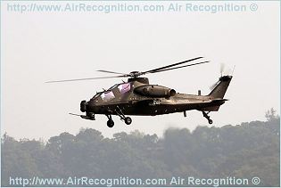Z-10 WZ-10 attack fighting helicopter technical data sheet specifications intelligence description information identification pictures photos images video CAIC China Chinese PLA Air Force defence industry technology 