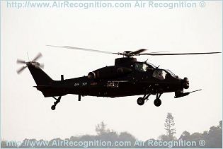 Z-10 WZ-10 attack fighting helicopter technical data sheet specifications intelligence description information identification pictures photos images video CAIC China Chinese PLA Air Force defence industry technology 