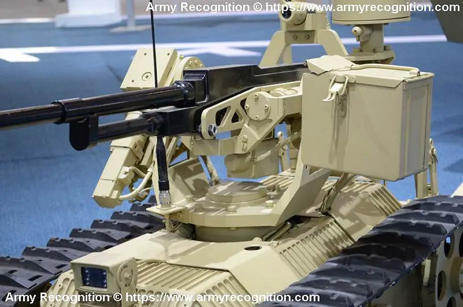 Sharp Claw 1 UGV Unmanned Ground Vehicle on tracked chassis NORINCO China details 925 002