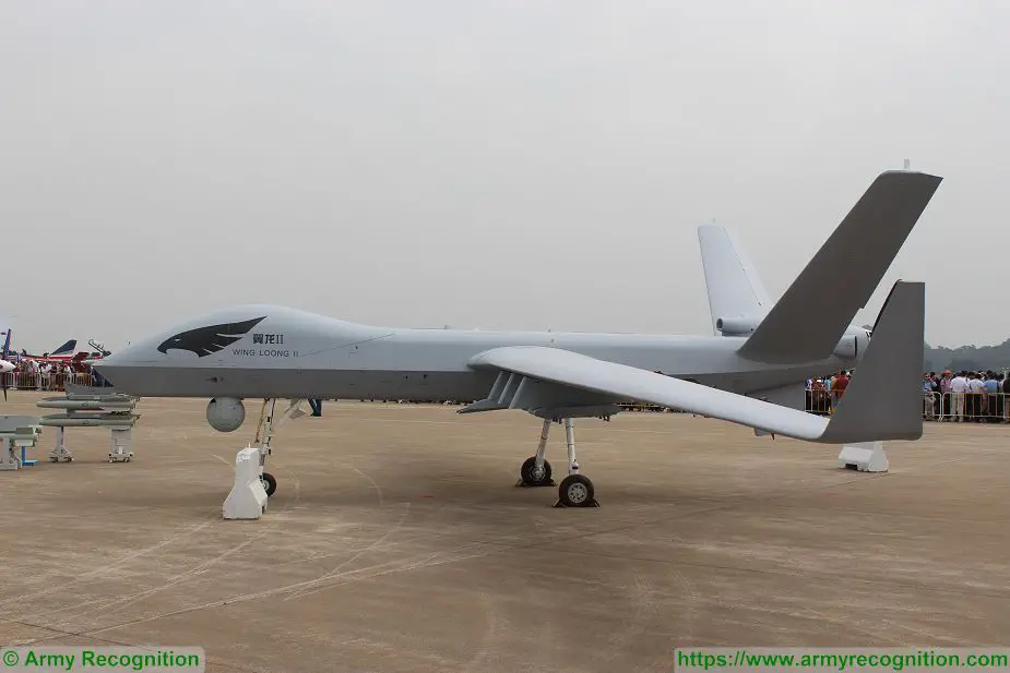 Wing Loong 2 II UAV MALE armed Unmanned Aerial Vehicle Medium Altitude Long Endurance China Chinese defense industry 925 001