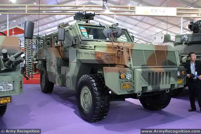 At Zhuhai AirShow 2014, the 10th Aviation & Aerospace Exhibition in China, Chinese Defense Company Poly Technology has presented a new type of MRAP (Mine-Resistant Ambush Protected) category 4x4 vehicle, under the name of 12P. This vehicle is a high-maneuverability mine resistant armoured vehicle mainly designed to be used as personnel carrier.