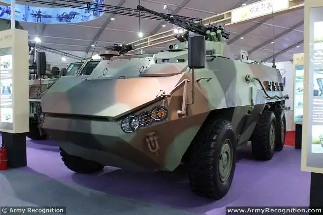 Chinese defense industry unveils a new generation of light 6x6 armoured combat vehicle under the name of 13P. This new vehicle was presented at the booth of Poly Technology at AirShow China 2014, and is designed to be used mainly as armoured personnel carrier (APC). 