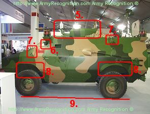 ZFB05 China Chinese light wheeled armored armoured personnel carrier vehicle Chinese Army China data sheet description pictures identification Shaanxi Baoji Special Vehicles Manufacturing CO., Ltd photos images véhicule blindé à roues transport de troupe ZFB05 armée chinoise de Chine