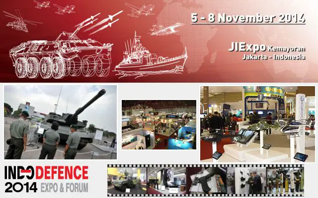 Indo Defence 2014 pictures video Web TV Television photos images gallery tri-service defence event exhibition Jakarta Indonesia 5 to 8 November 2014