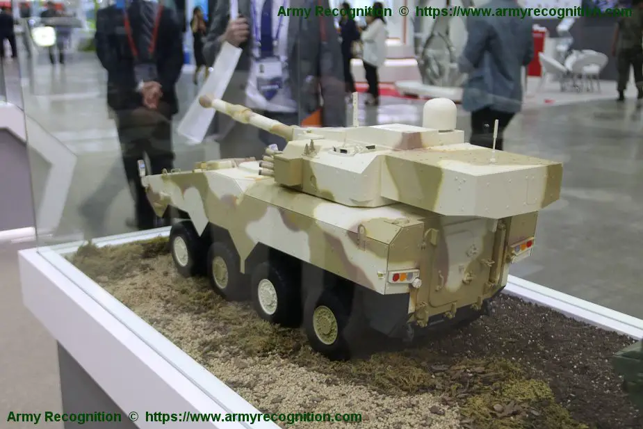 Tigon 8x8 armored vehicle unveiled by Hanwha Defense Systems DX Korea 2018 South Korea 925 002