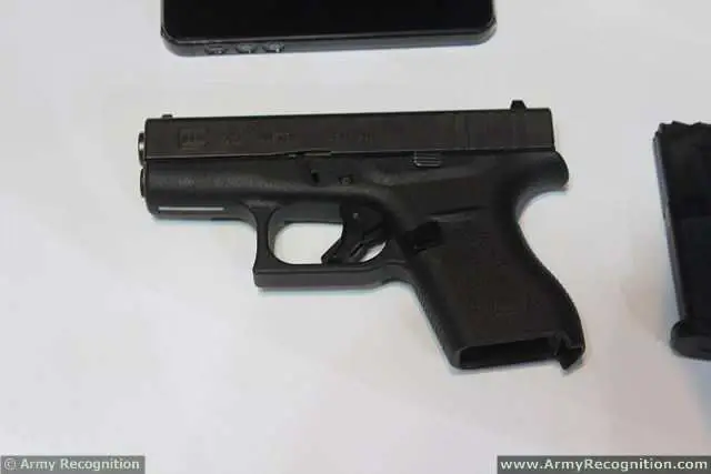 At DSA 2014, the Defence Services Asia Exhibition in Kuala Lumpur (Malaysia), the Austrian small arms manufacturer Glock unveils the smallest pistol of its range, the Glock 42. Weighing 390 gr, the newest GLOCK on the block, the GLOCK 42, is also the smallest. Yet, its footprint—its impact not only on the consumer market, but also on the firearms industry at large— is sure to be as sizable as that of any GLOCK, full-size or compact, heretofore released