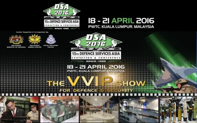 DSA 2016 Official Web TV Television pictures Defence 15th Exhibition Services Asia show conference Malaysia Kuala Lumpur Putra World trade Centre 18 to 21 April 2016 