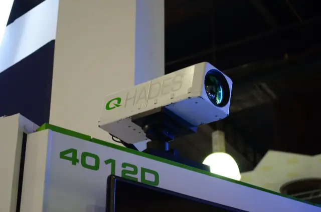 British company Qioptiq showcasing its range of infrared and thermal cameras at DSA 640 003